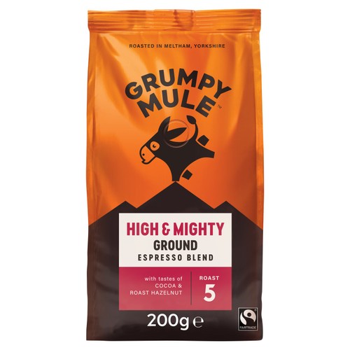 Grumpy Mule High & Mighty Espresso Blend Ground Coffee