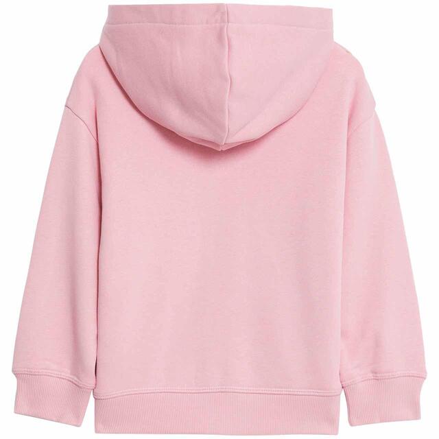 M&S Kids Cotton Rich Plain Hoodie, 2-7 Years, Rose thumbnail 2