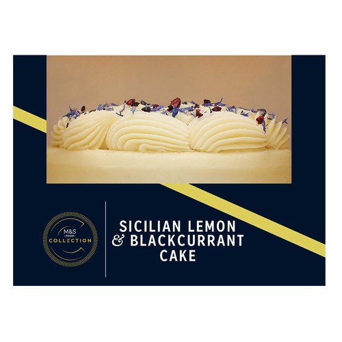 M&S Collection Sicilian Lemon & Blackcurrant Cake
