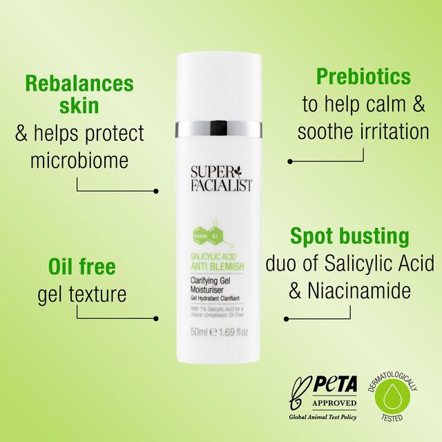 Super Facialist Salicylic Acid Anti-Blemish Gel Moisturiser thumbnail 3