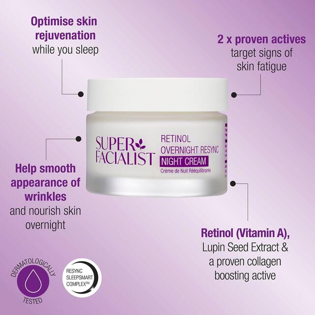 Super Facialist Retinol SleepSmart Overnight Resync Night Cream thumbnail 6