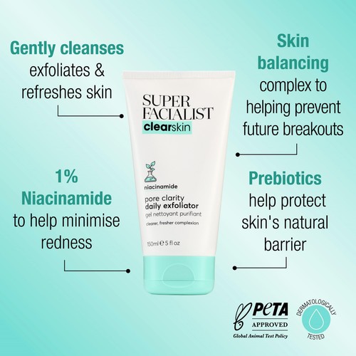 Super Facialist Clear Skin Pore Clarity Daily Exfoliator thumbnail 3