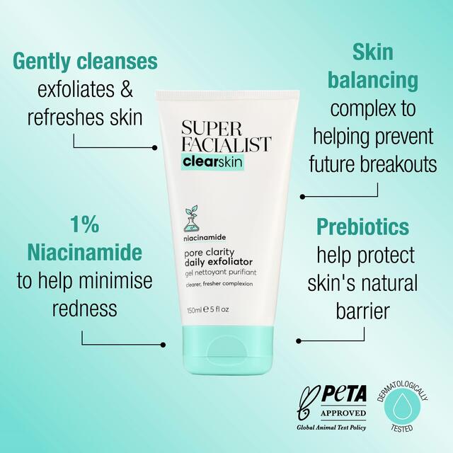 Super Facialist Clear Skin Pore Clarity Daily Exfoliator thumbnail 3