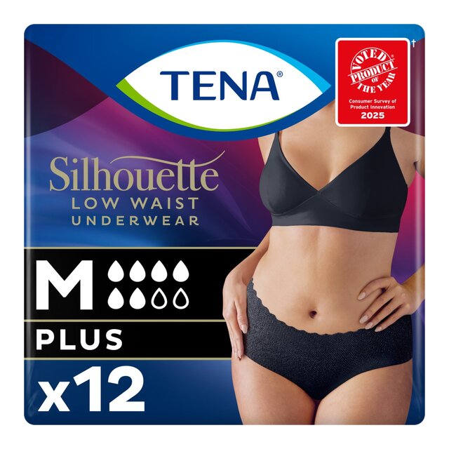 TENA Silhouette Incontinence Pants Black M