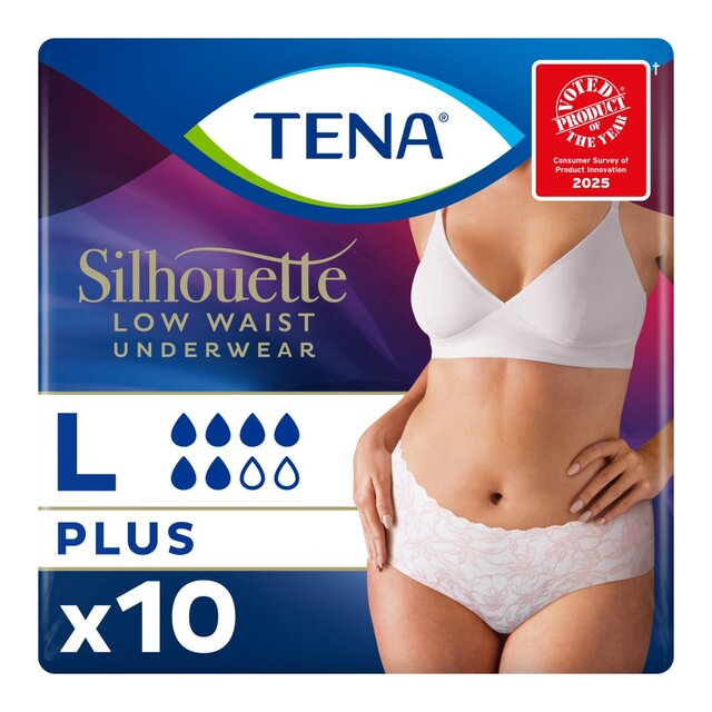 TENA Silhouette Incontinence Pants White L