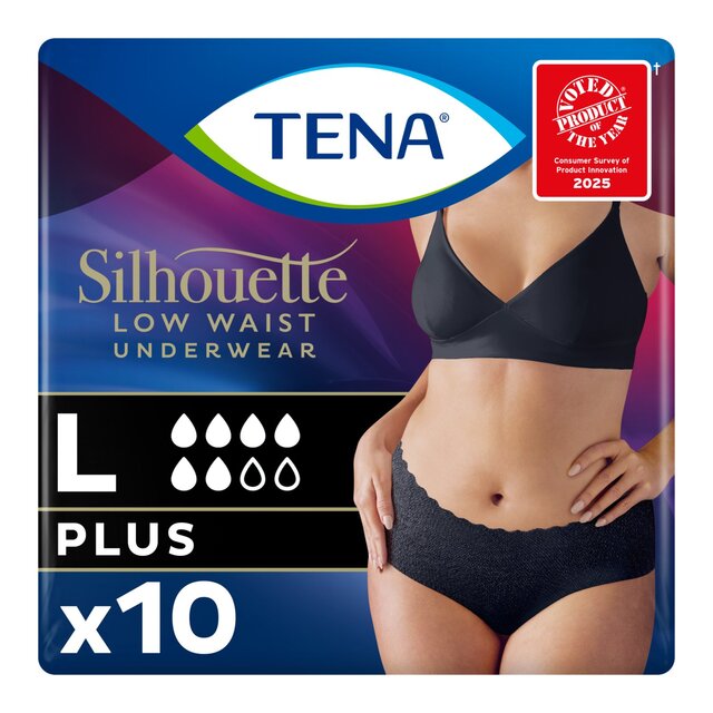 TENA Silhouette Incontinence Pants Black L