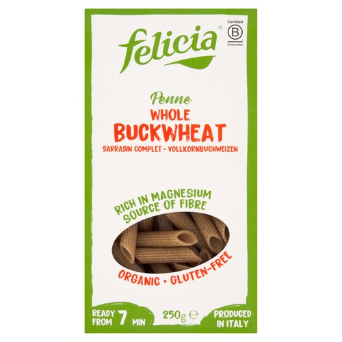 Felicia Gluten Free Organic Buckwheat Penne Pasta