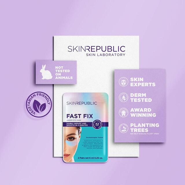 Skin Republic Fast Fix 5 Minute Under Eye Mask x 2 Pairs thumbnail 2