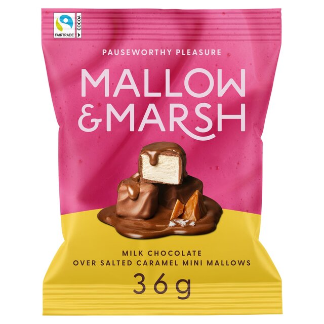 Mallow & Marsh Milk Chocolate over Salted Caramel Mini Mallows