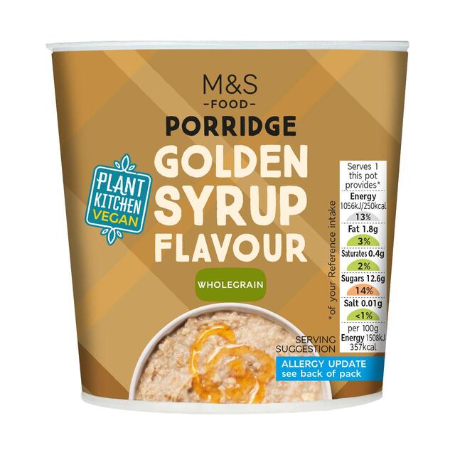 M&S Plant Kitchen Golden Syrup Flavour Porridge Pot