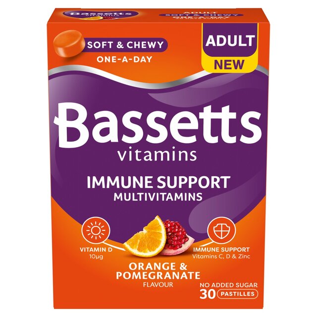 Bassetts Vitamins Adult Immune Support Orange & Pomegranate thumbnail 2