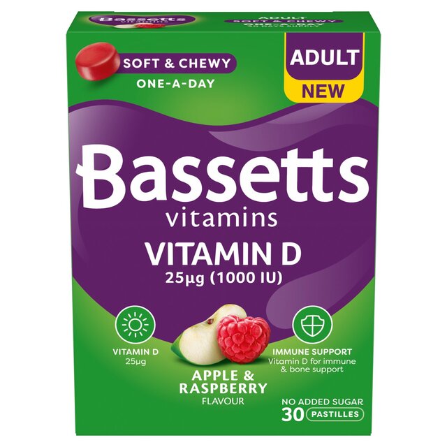Bassetts Vitamins Adult Vitamin D Apple & Raspberry