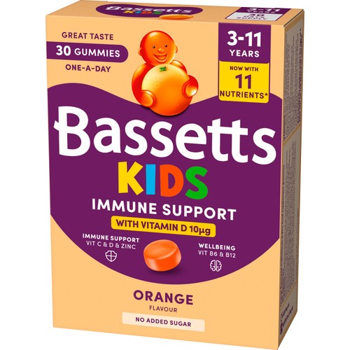 Bassetts Vitamins Immune Support Orange 3-11 years thumbnail 2