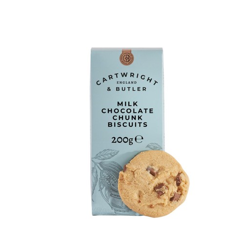 Cartwright & Butler Milk Chocolate Chunk Biscuits in Carton
