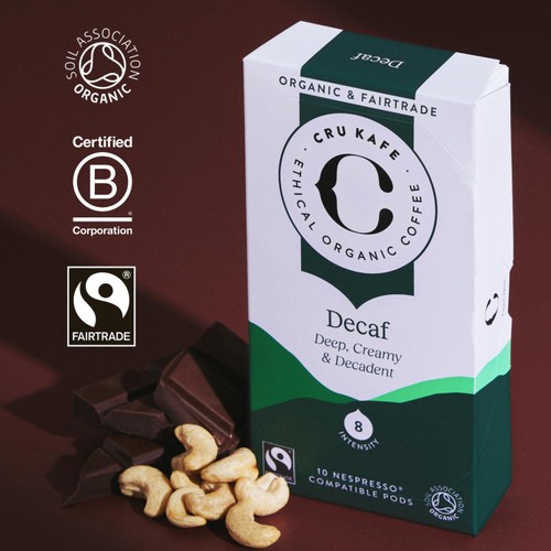 CRU Kafe Organic Fairtrade Decaf Pods 20s thumbnail 2