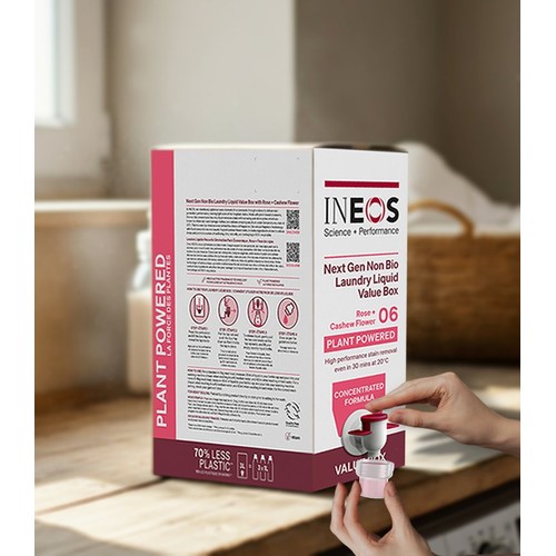 INEOS Non Bio Laundry Liquid XXL Value Box Rose + Cashew Flower 100 Washes thumbnail 4