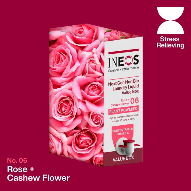 INEOS Non Bio Laundry Liquid XXL Value Box Rose + Cashew Flower 100 Washes thumbnail 5