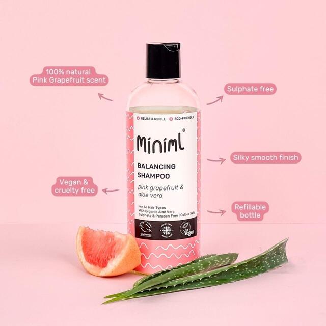 Miniml Balancing Shampoo Pink Grapefruit & Aloe Vera thumbnail 2