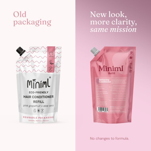 Miniml Balancing Hair Conditioner Pink Grapefruit & Aloe Vera Refill thumbnail 2
