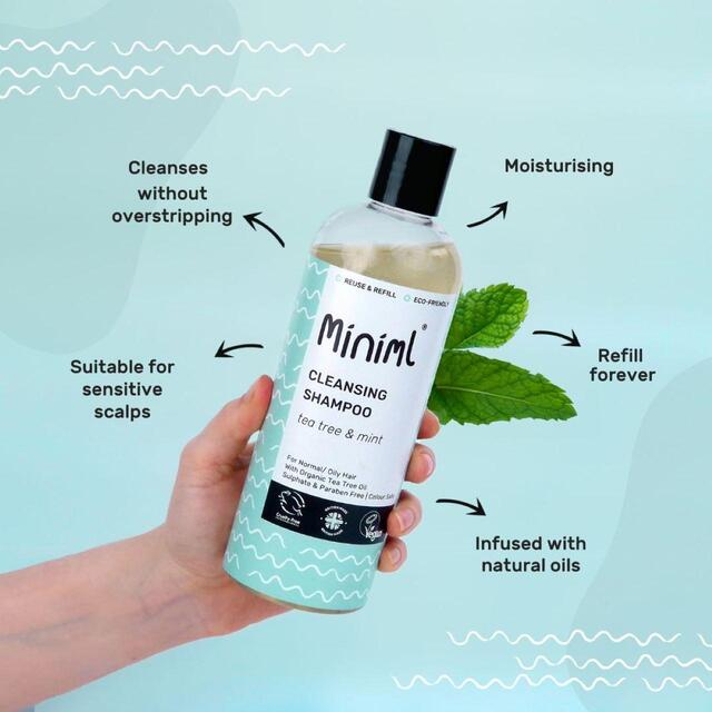 Miniml Cleansing Shampoo Tea Tree & Mint thumbnail 2
