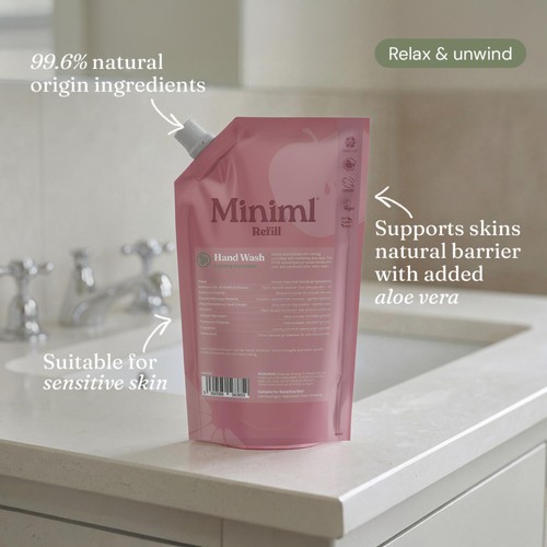 Miniml Hand Soap Refill Cucumber & Aloe Vera thumbnail 3