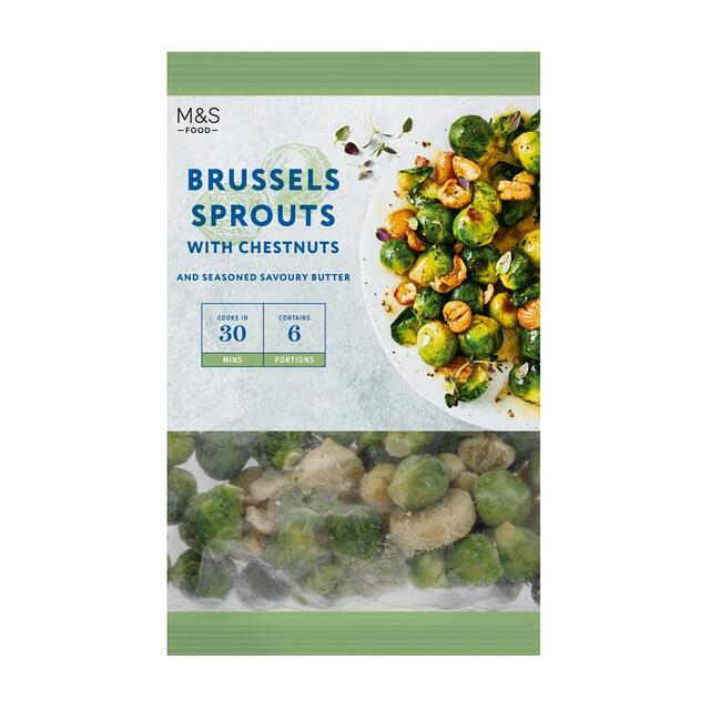 M&S Brussels Sprouts with Chestnuts Frozen