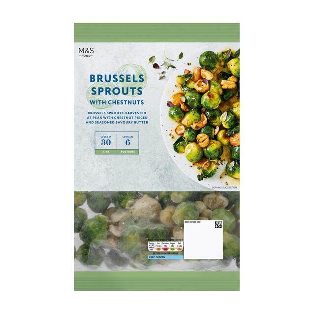 M&S Brussels Sprouts with Chestnuts Frozen thumbnail 2