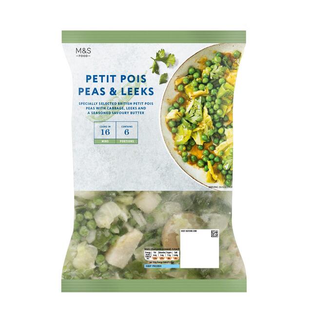 M&S Petit Pois Peas & Leeks Frozen thumbnail 2