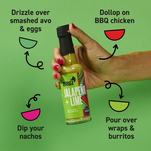 Woolf's Kitchen Jalapeno + Lime Hot Sauce thumbnail 3