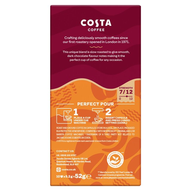 Costa Coffee Medium Roast Coffee Pods thumbnail 3
