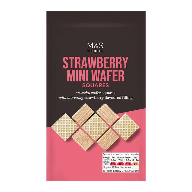 M&S Strawberry Mini Wafer Squares
