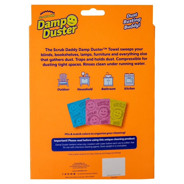 Scrub Daddy Damp Duster Towel Pink thumbnail 3