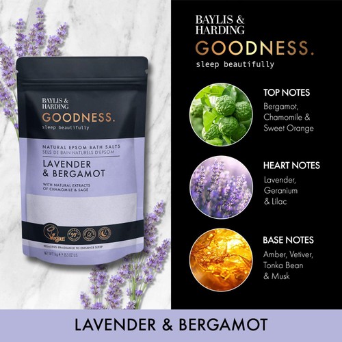 Baylis & Harding Goodness Sleep Epsom Bath Salts Lavender & Bergamot thumbnail 2