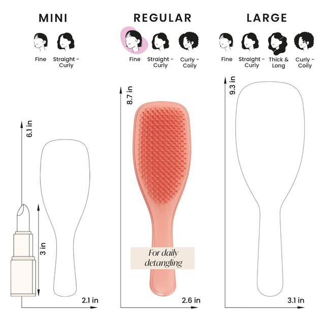 Tangle Teezer Ultimate Detangler Fine & Fragile Sweet Cinnamon thumbnail 2