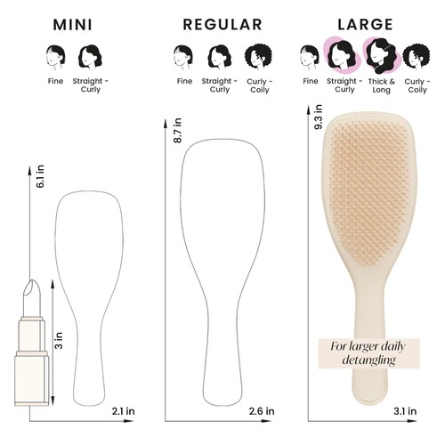 Tangle Teezer Large Ultimate Detangler Cappuccino thumbnail 2