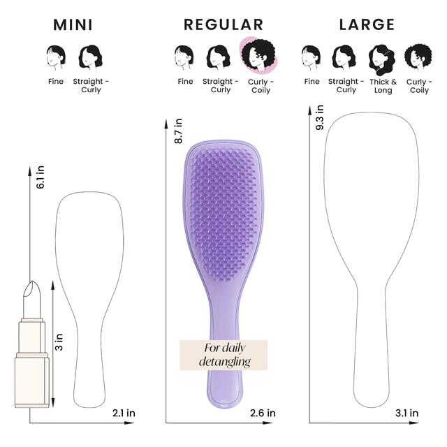 Tangle Teezer Ultimate Detangler Naturally Curly Purple Passion thumbnail 8