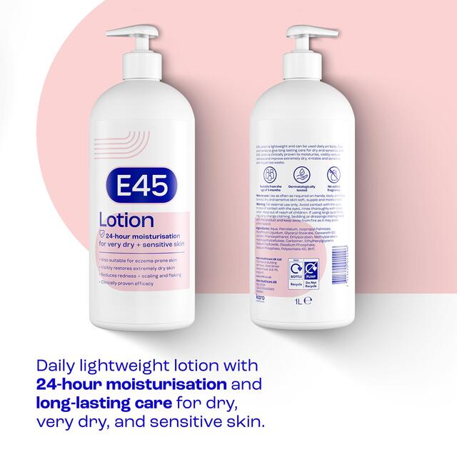 E45 Moisturiser Body Lotion for Dry & Sensitive Skin thumbnail 2