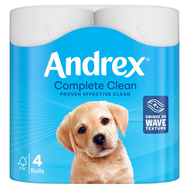 Andrex Complete Clean Toilet Roll thumbnail 2