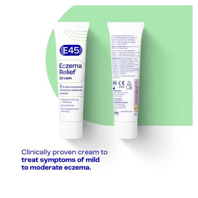E45 Eczema Relief Cream to Repair Skin Barrier & Soothe Very Dry Skin thumbnail 3