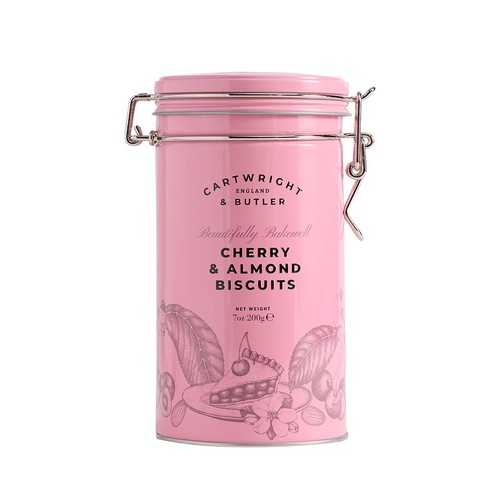 Cartwright & Butler Cherry & Almond Biscuits in Tin