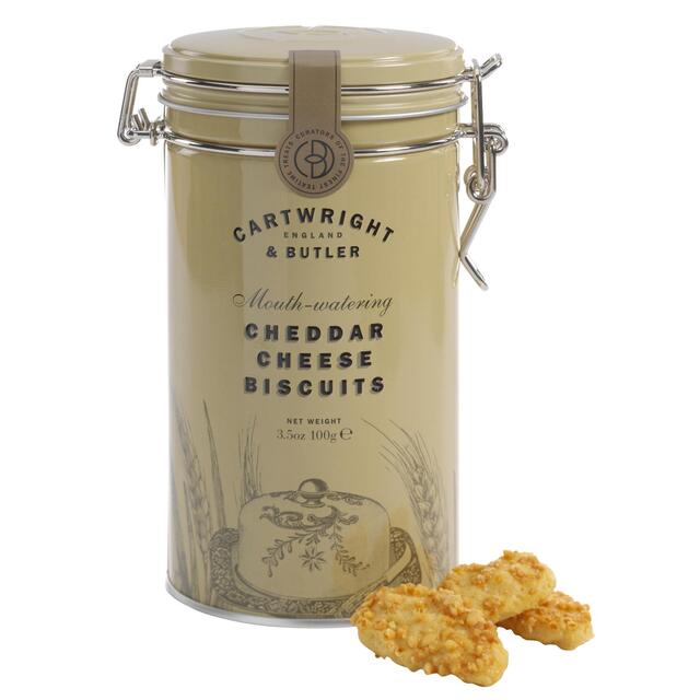 Cartwright & Butler Cheddar Cheese Biscuits in Tin thumbnail 2