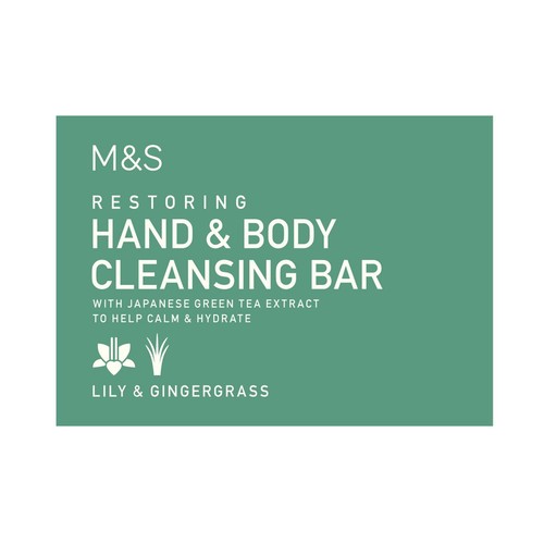 M&S Restoring Hand & Body Cleansing Bar Lily & Gingergrass thumbnail 3