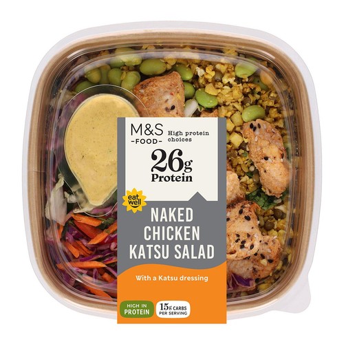 M&S High Protein Naked Chicken Katsu Salad