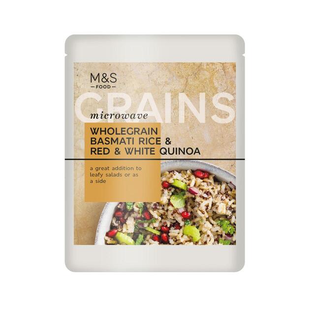 M&S Microwave Wholegrain Basmati Rice & Quinoa