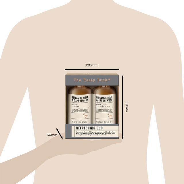 Baylis & Harding Mens Bergamot, Hemp & Sandalwood Refreshing Duo Gift Set thumbnail 3