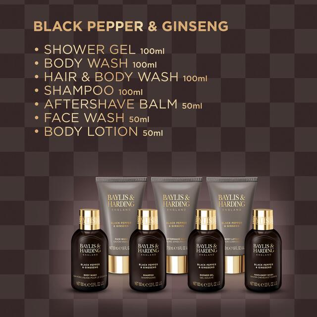 Baylis & Harding Mens Black Pepper & Ginseng Essential Luxuries Gift Set thumbnail 6