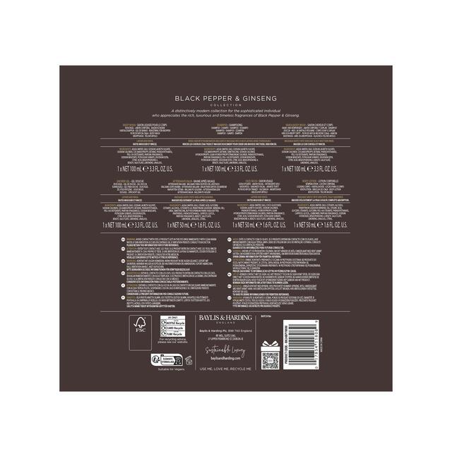 Baylis & Harding Mens Black Pepper & Ginseng Essential Luxuries Gift Set thumbnail 7