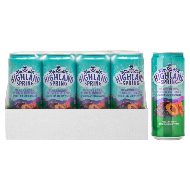 Highland Spring Sparkling Blackberry, Plum & Hibiscus