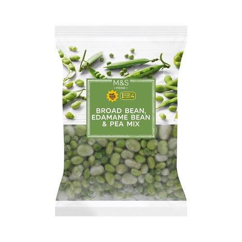 M&S Broad Bean Edamame Bean & Pea Mix Frozen