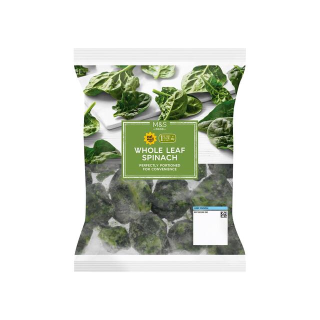 M&S Whole Leaf Spinach Frozen thumbnail 2